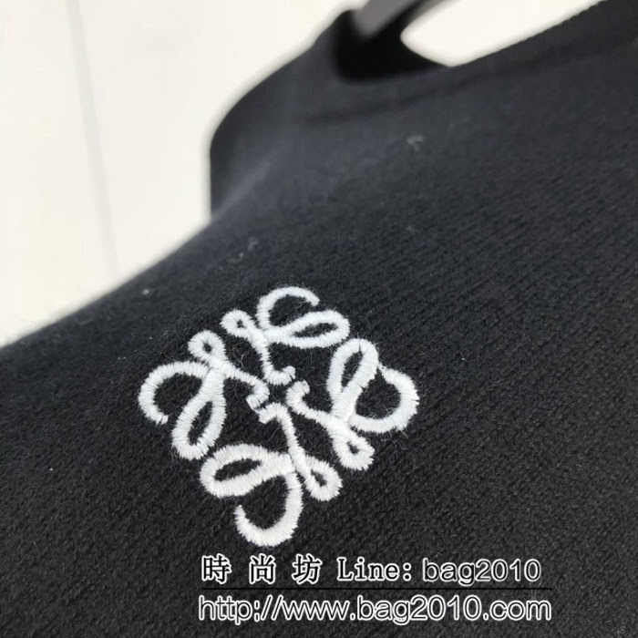 LOEWE羅意威 18SS秋冬最新款 基礎調logo刺繡 男款奴羊毛毛衣 打底百搭款式 ydi2439